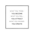 Picture of What You Think You Become _GroupedProduct_Square_Canvas_Framed_