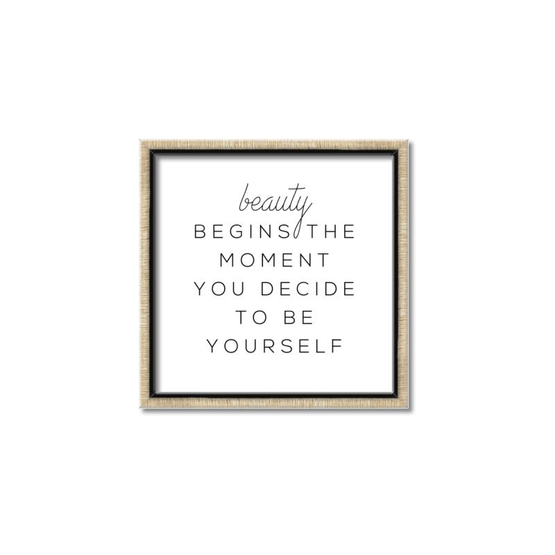 Picture of Be Yourself I _GroupedProduct_Square_Canvas_Framed_