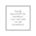 Picture of Be Yourself I _GroupedProduct_Square_Canvas_Framed_