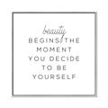 Picture of Be Yourself I _GroupedProduct_Square_Canvas_Framed_