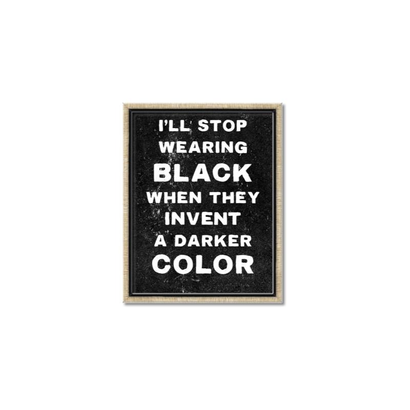 Picture of I'll Stop Wearing Black III _GroupedProduct_Rectangle_Portrait_Canvas_Framed_