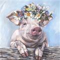 Picture of Flower Piglet I _GroupedProduct_Square_Unframed_Print_Only_