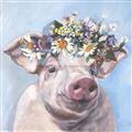 Picture of Flower Piglet II _GroupedProduct_Square_Unframed_Print_Only_