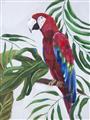 Picture of Red Parrot Paradise I _GroupedProduct_Rectangle_Portrait_Unframed_Print_Only_