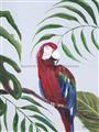 Picture of Red Parrot Paradise II _GroupedProduct_Rectangle_Portrait_Unframed_Print_Only_