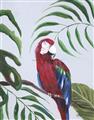 Picture of Red Parrot Paradise II _GroupedProduct_Rectangle_Portrait_Unframed_Print_Only_