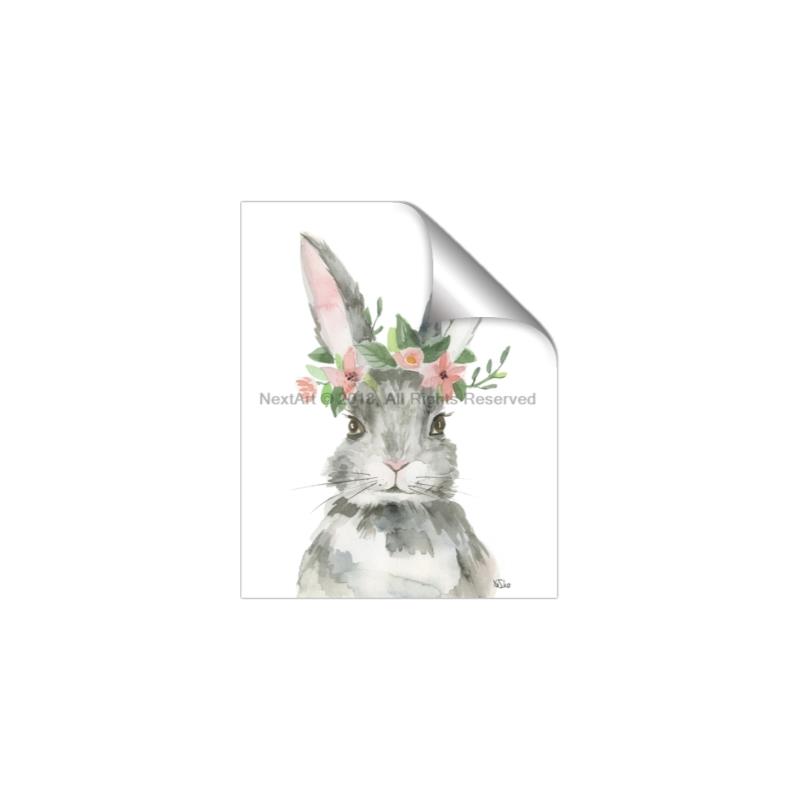 Picture of Floral Bunny _GroupedProduct_Rectangle_Portrait_Unframed_Print_Only_