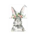 Picture of Floral Bunny _GroupedProduct_Rectangle_Portrait_Unframed_Print_Only_