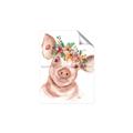 Picture of Flower Piglet _GroupedProduct_Rectangle_Portrait_Unframed_Print_Only_