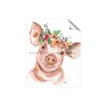 Picture of Flower Piglet _GroupedProduct_Rectangle_Portrait_Unframed_Print_Only_