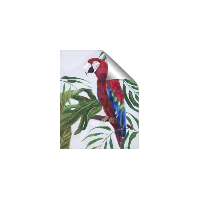 Picture of Red Parrot Paradise I _GroupedProduct_Rectangle_Portrait_Unframed_Print_Only_
