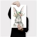 Picture of Floral Bunny _GroupedProduct_Rectangle_Portrait_Canvas_