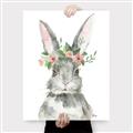 Picture of Floral Bunny _GroupedProduct_Rectangle_Portrait_Canvas_