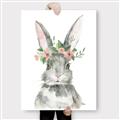 Picture of Floral Bunny _GroupedProduct_Rectangle_Portrait_Canvas_