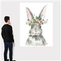 Picture of Floral Bunny _GroupedProduct_Rectangle_Portrait_Canvas_