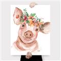Picture of Flower Piglet _GroupedProduct_Rectangle_Portrait_Canvas_