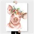 Picture of Flower Piglet _GroupedProduct_Rectangle_Portrait_Canvas_