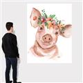 Picture of Flower Piglet _GroupedProduct_Rectangle_Portrait_Canvas_