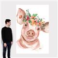 Picture of Flower Piglet _GroupedProduct_Rectangle_Portrait_Canvas_