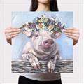Picture of Flower Piglet I _GroupedProduct_Square_Canvas_