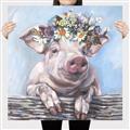 Picture of Flower Piglet I _GroupedProduct_Square_Canvas_