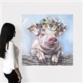 Picture of Flower Piglet I _GroupedProduct_Square_Canvas_