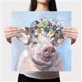 Picture of Flower Piglet II _GroupedProduct_Square_Canvas_