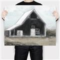 Picture of Black Barn House _GroupedProduct_Rectangle_Landscape_Canvas_