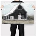Picture of Black Barn House _GroupedProduct_Rectangle_Landscape_Canvas_