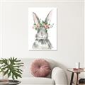 Picture of Floral Bunny _GroupedProduct_Rectangle_Portrait_Canvas_