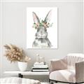 Picture of Floral Bunny _GroupedProduct_Rectangle_Portrait_Canvas_