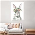 Picture of Floral Bunny _GroupedProduct_Rectangle_Portrait_Canvas_