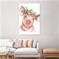 Picture of Flower Piglet _GroupedProduct_Rectangle_Portrait_Canvas_