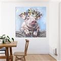 Picture of Flower Piglet I _GroupedProduct_Square_Canvas_