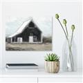 Picture of Black Barn House _GroupedProduct_Rectangle_Landscape_Canvas_
