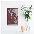 Picture of Leafy Brown _GroupedProduct_Rectangle_Portrait_Canvas_Framed_
