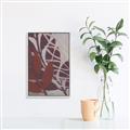 Picture of Leafy Brown _GroupedProduct_Rectangle_Portrait_Canvas_Framed_