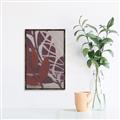 Picture of Leafy Brown _GroupedProduct_Rectangle_Portrait_Canvas_Framed_