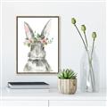 Picture of Floral Bunny _GroupedProduct_Rectangle_Portrait_Canvas_Framed_