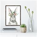 Picture of Floral Bunny _GroupedProduct_Rectangle_Portrait_Canvas_Framed_