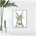 Picture of Floral Bunny _GroupedProduct_Rectangle_Portrait_Canvas_Framed_
