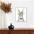 Picture of Floral Bunny _GroupedProduct_Rectangle_Portrait_Canvas_Framed_