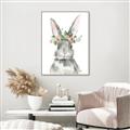 Picture of Floral Bunny _GroupedProduct_Rectangle_Portrait_Canvas_Framed_