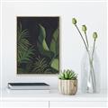 Picture of Tropical Palm Leaves II _GroupedProduct_Rectangle_Portrait_Canvas_Framed_