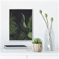 Picture of Tropical Palm Leaves II _GroupedProduct_Rectangle_Portrait_Canvas_Framed_