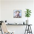 Picture of Flower Piglet I _GroupedProduct_Square_Canvas_Framed_