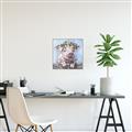Picture of Flower Piglet I _GroupedProduct_Square_Canvas_Framed_