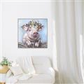 Picture of Flower Piglet I _GroupedProduct_Square_Canvas_Framed_