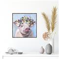 Picture of Flower Piglet II _GroupedProduct_Square_Canvas_Framed_