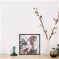 Picture of Gallic Rooster III _GroupedProduct_Square_Canvas_Framed_